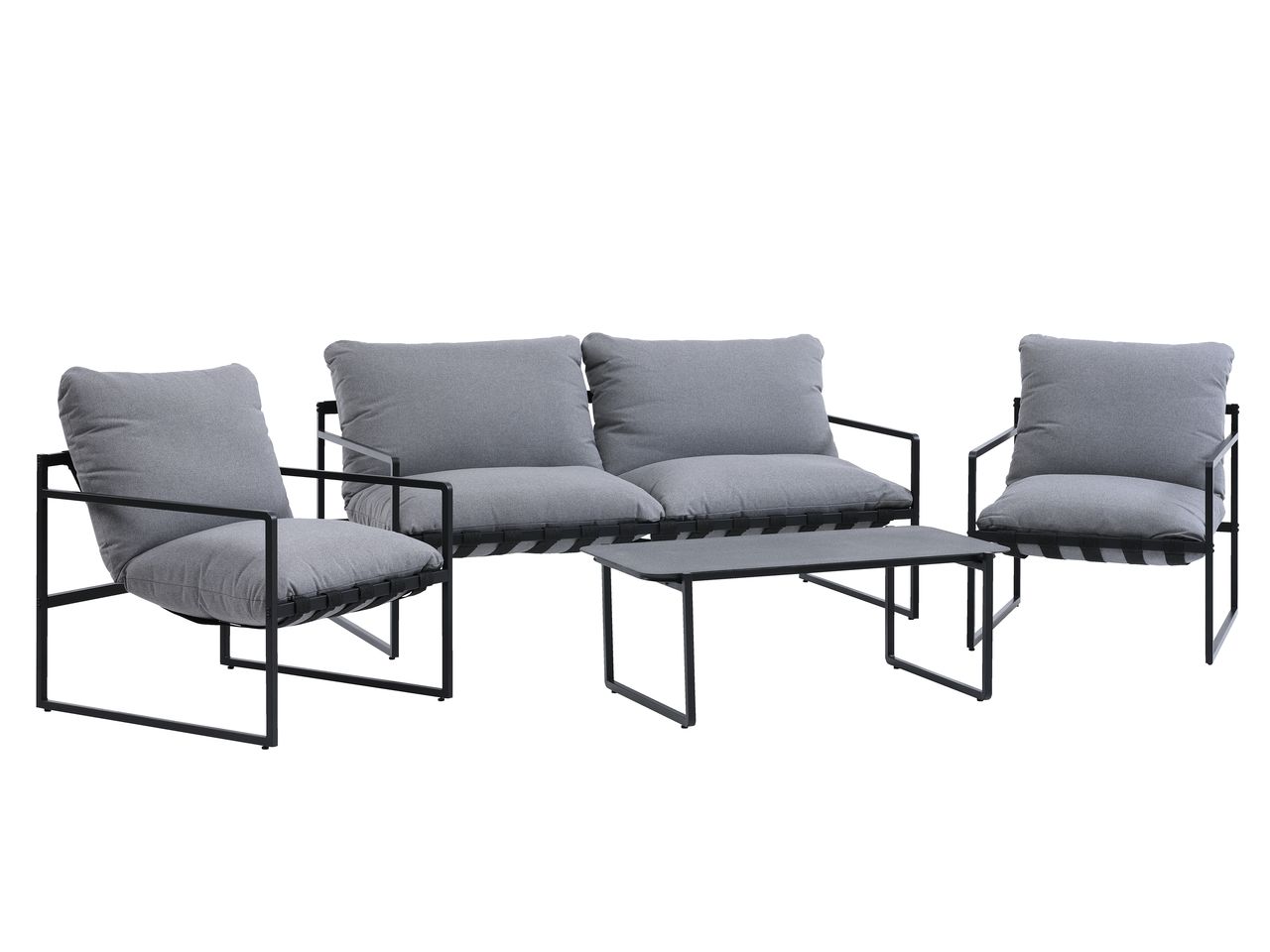 LoungeSet RISVEDEN 4 Personen grau JYSK