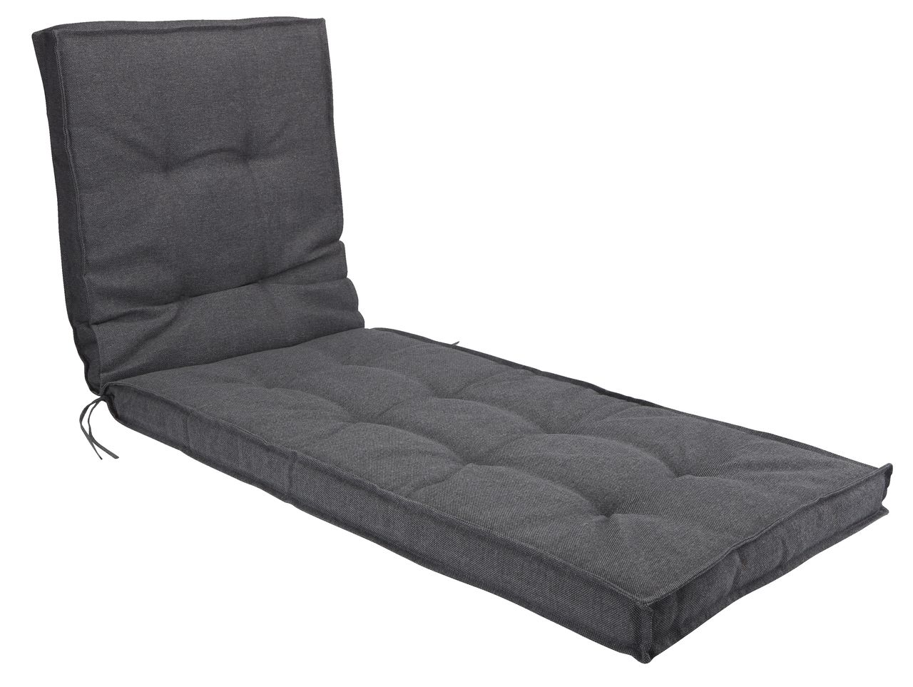 Garden cushion sun lounger REBSENGE dark grey JYSK