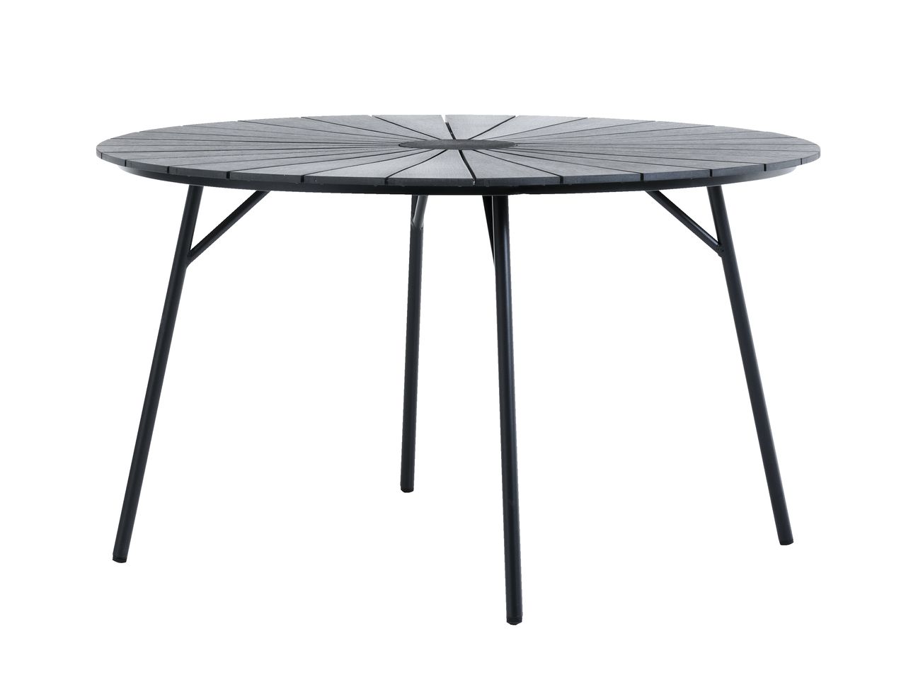 Garden table RANGSTRUP D130 black/black JYSK