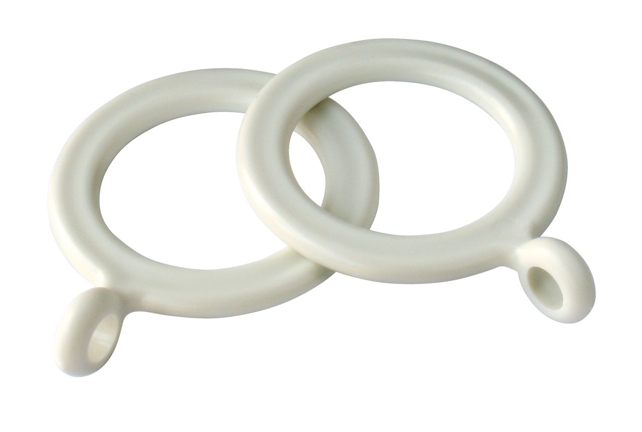 Curtain rings COUNTY 10 pack cream JYSK