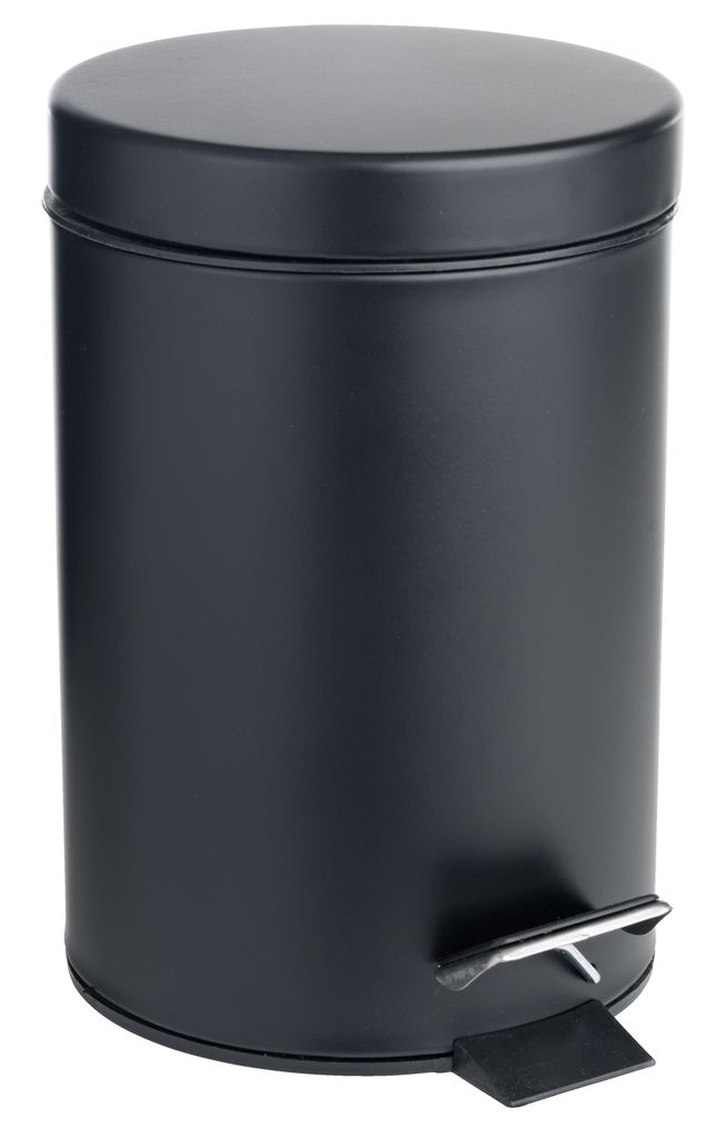 Pedal bin MALA 3L coated metal black JYSK