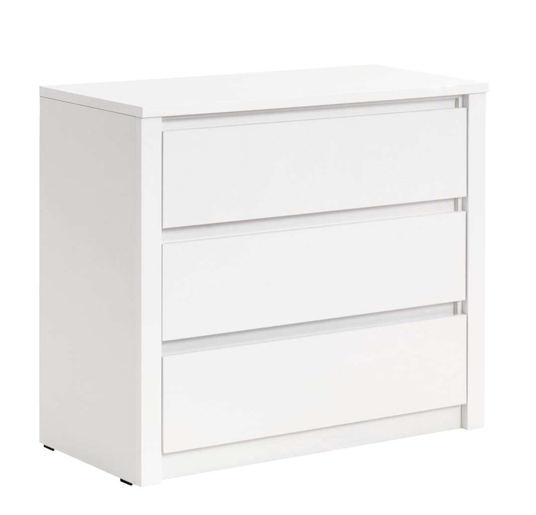 Komoda VEDDE 3 szuflady biały JYSK