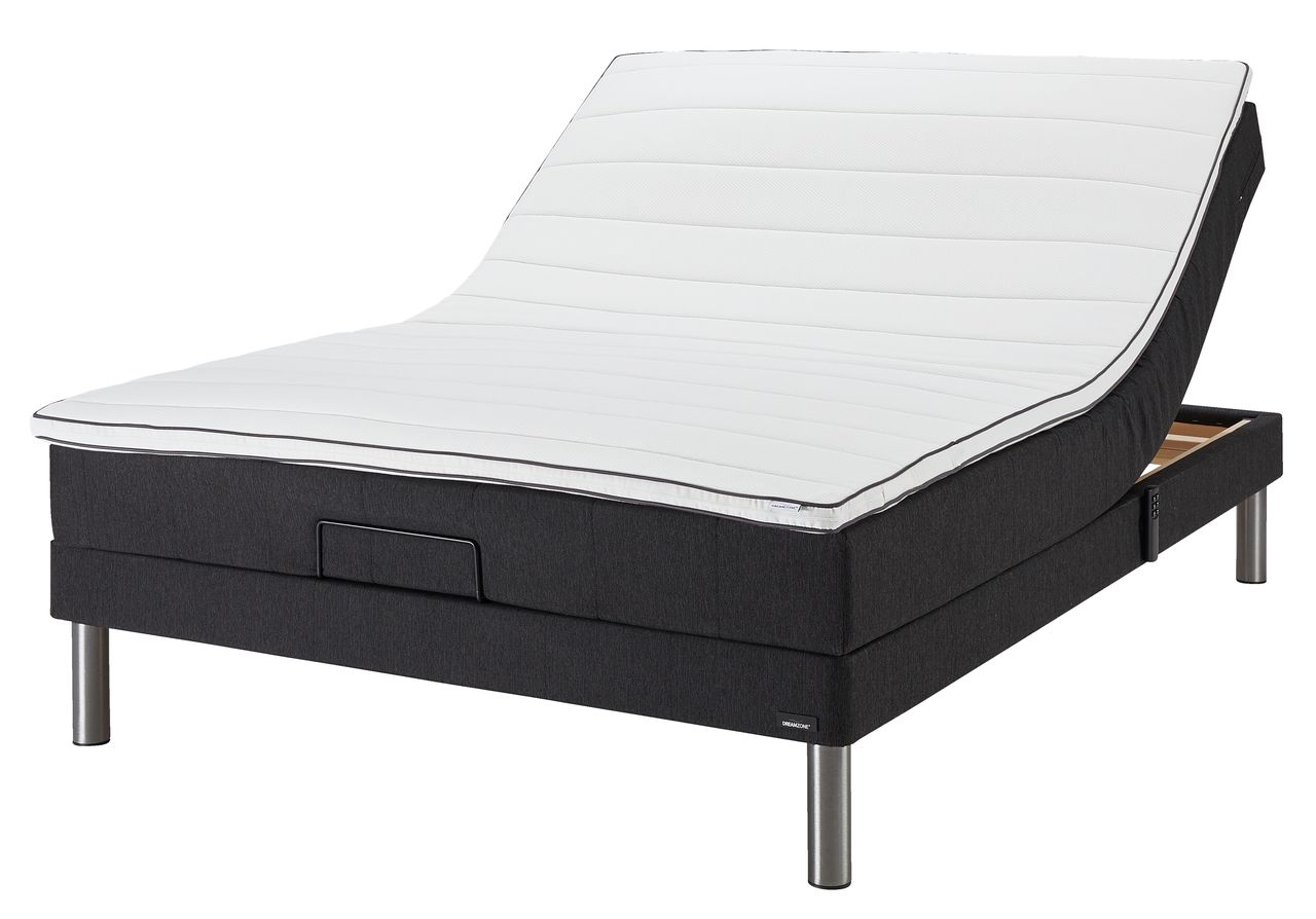 Elevationsseng 120x200 GOLD E5 skum Grå40 JYSK