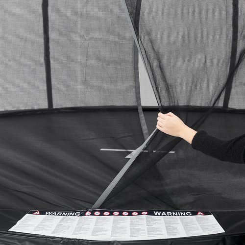 Trampoline FALK D305 w/safety net black JYSK