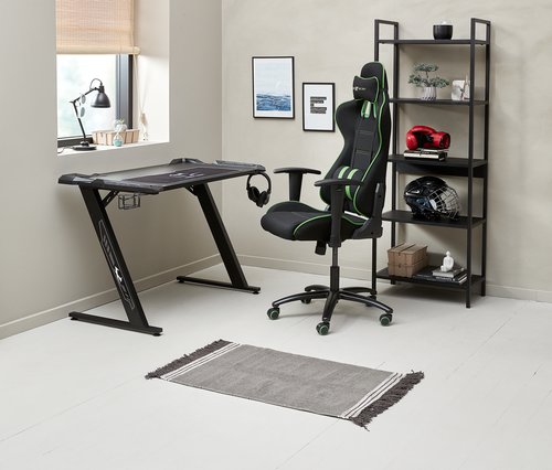 gamingbord jysk Gaming Desk Lindholm With Led Black | Jysk