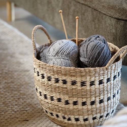 Basket VIGIL D32xH27cm seagrass JYSK