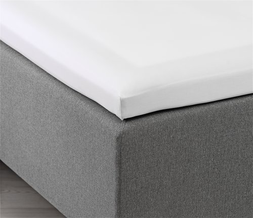 jysk dra på lakan Kuvertlakan Satin 300Tc 180X200X6-10 Vit | Jysk