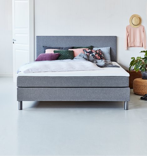 jysk kontinentalsäng Kontinental 160X200 Basic C5 Grå-22 | Jysk