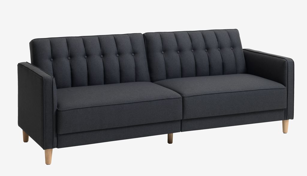 Sofá cama TIVEDEN tela gris oscuro JYSK
