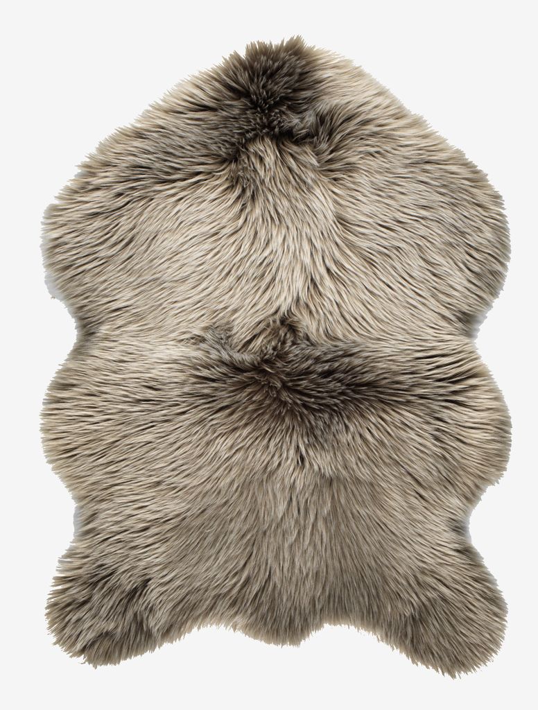 Faux lambskin TAKS 60x90 light brown JYSK