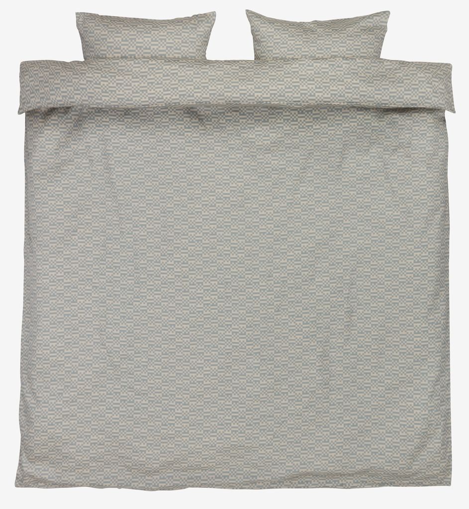 Sateen Duvet cover set TESSA King aqua JYSK