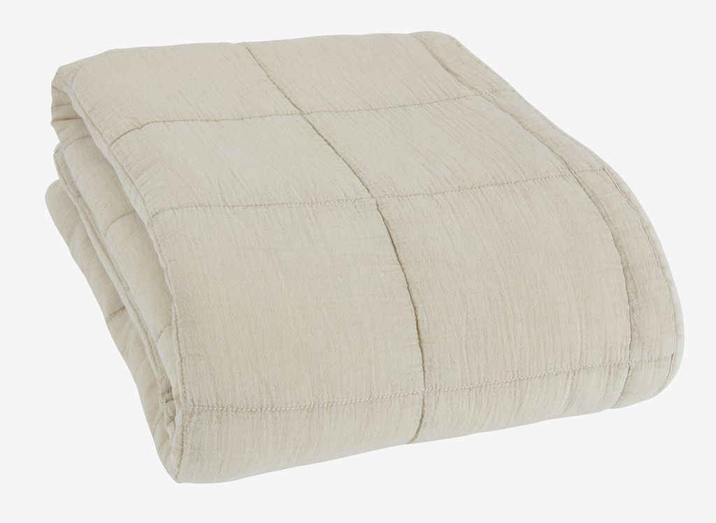 Quilted blanket VALMUE 130x180 beige JYSK