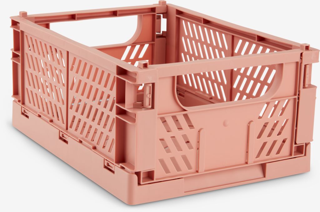 Basket MILAS W25xL34xH15 foldable coral JYSK