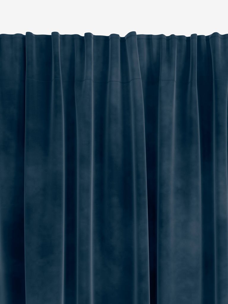 Curtain AUSTRA 1x140x300 velvet blue JYSK