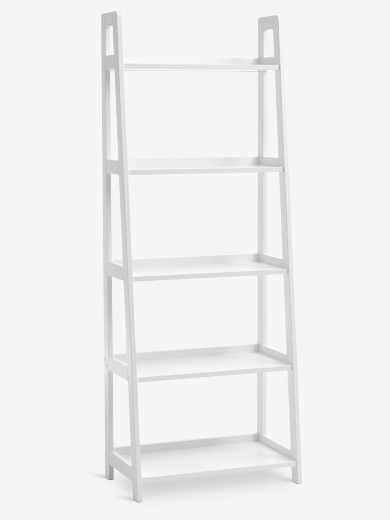 Bookcase HERNING 5 shelves white JYSK
