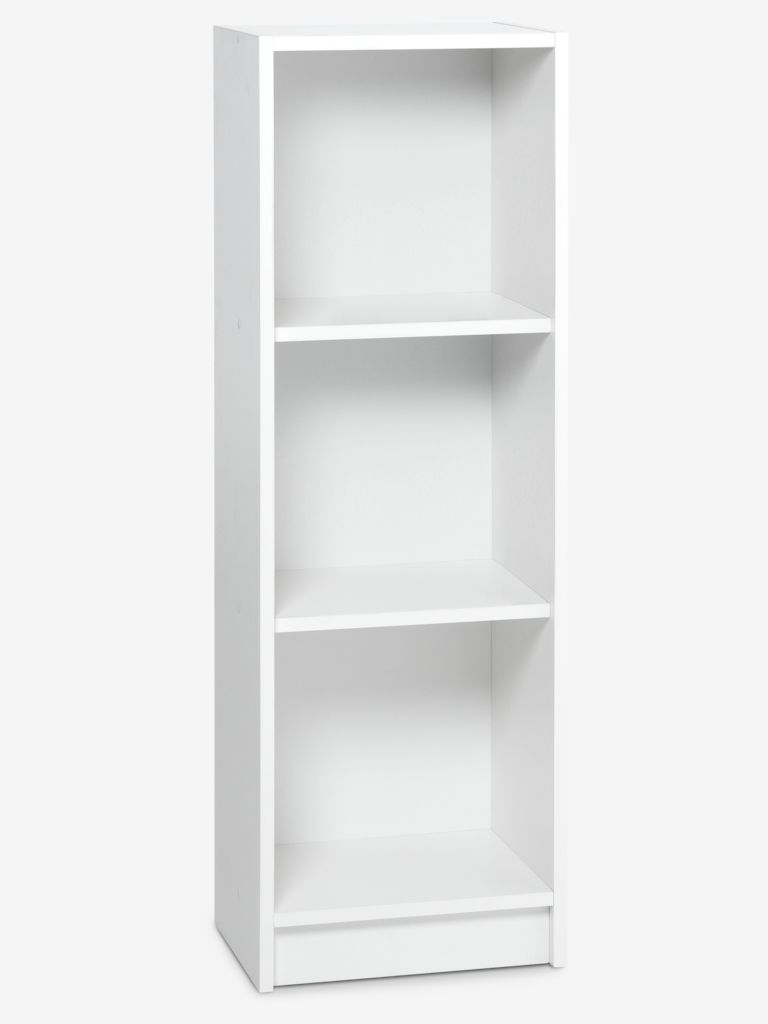 Bookcase HORSENS 3 shelves slim white JYSK