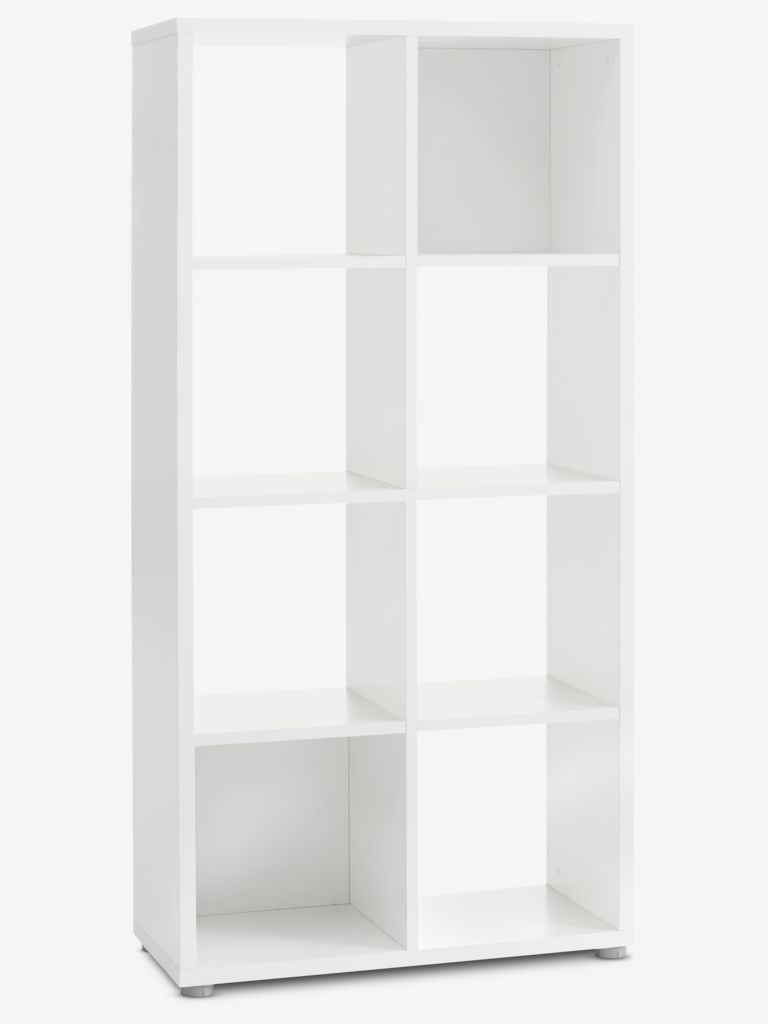 Room divider HALDAGER 8 shelves white JYSK