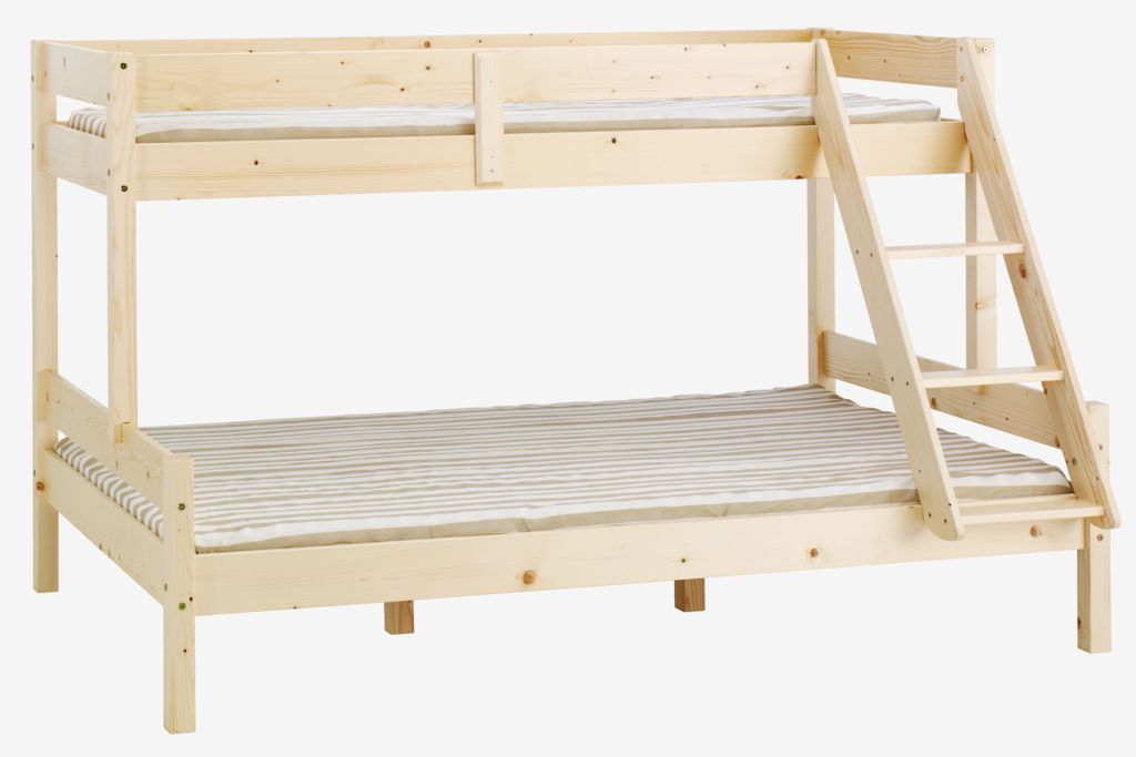 Bunk bed VESTERVIG Single/Double natural JYSK