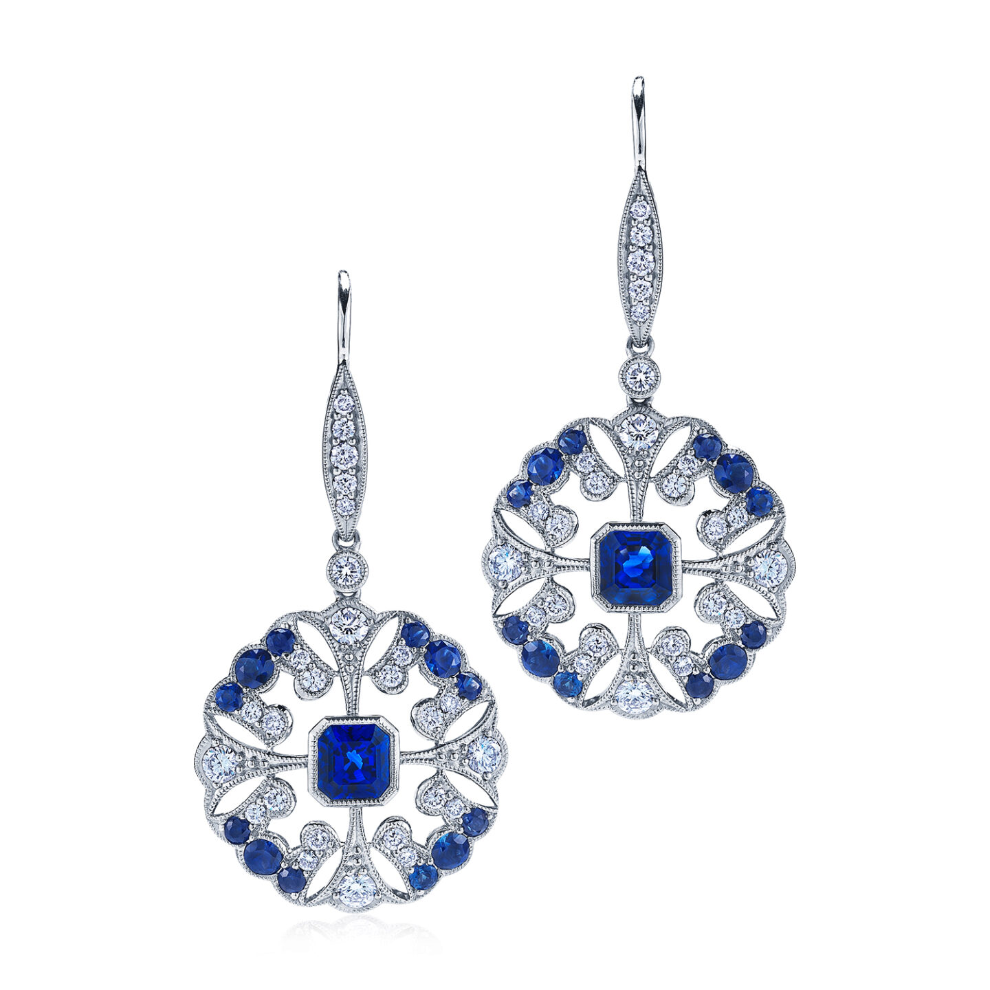Kwiat Vintage Earrings in 18K White Gold Kwiat