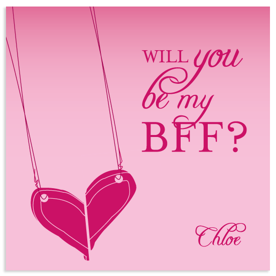 valentine's day Will you be my BFF? at
