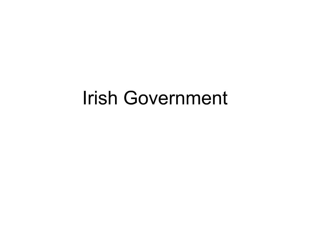 PPT Irish Government PowerPoint Presentation, free download ID1181815