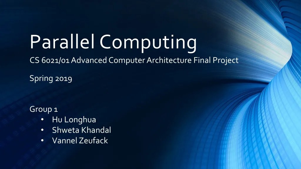 PPT Parallel Computing PowerPoint Presentation, free download ID