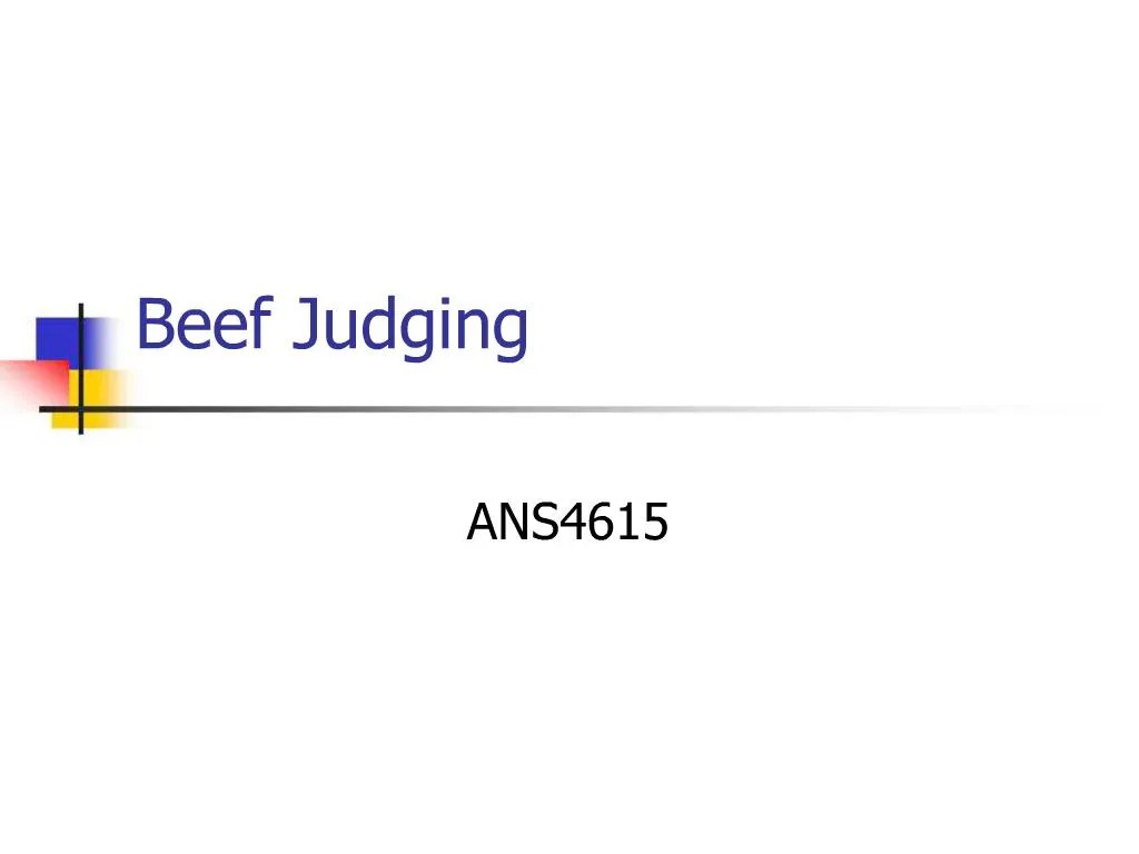 PPT Beef Judging PowerPoint Presentation, free download ID1433321