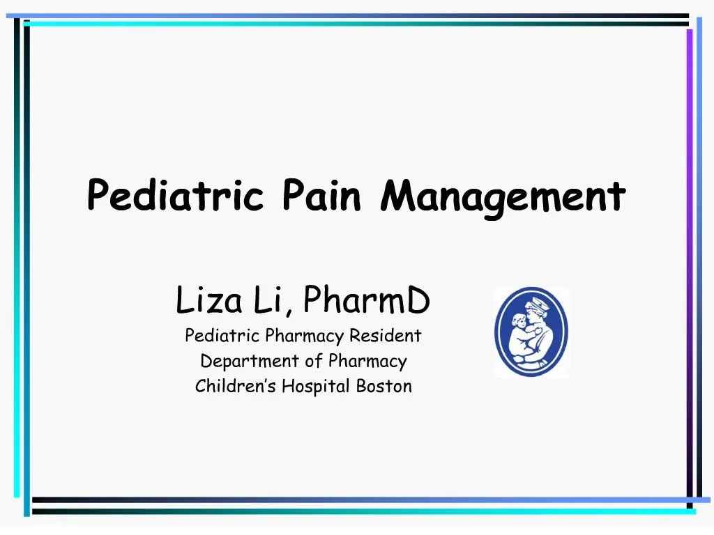 PPT pediatric pain management PowerPoint Presentation, free download