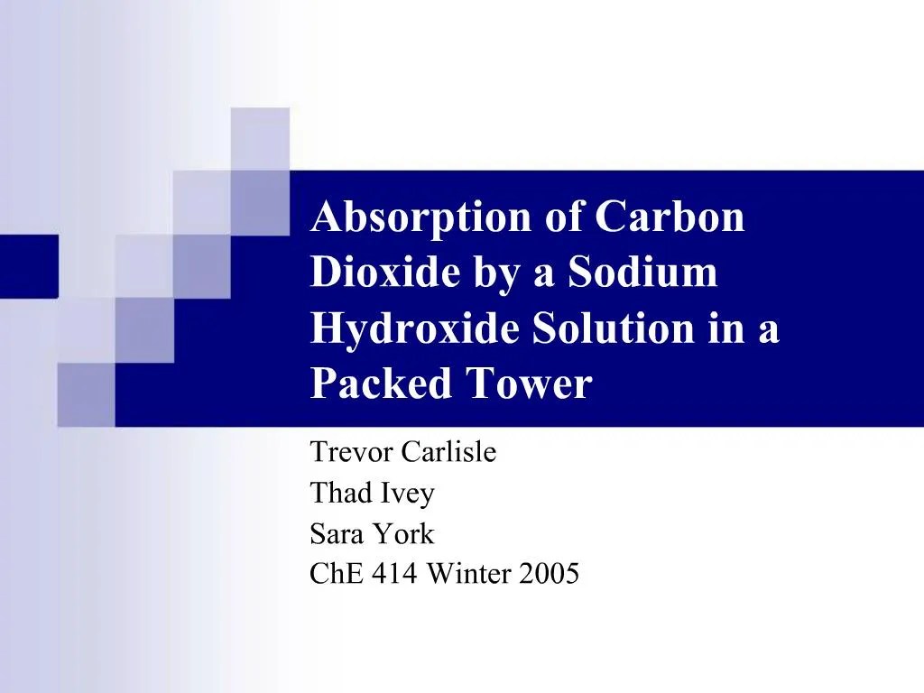 PPT Absorption of Carbon Dioxide by a Sodium Hydroxide Solution in a