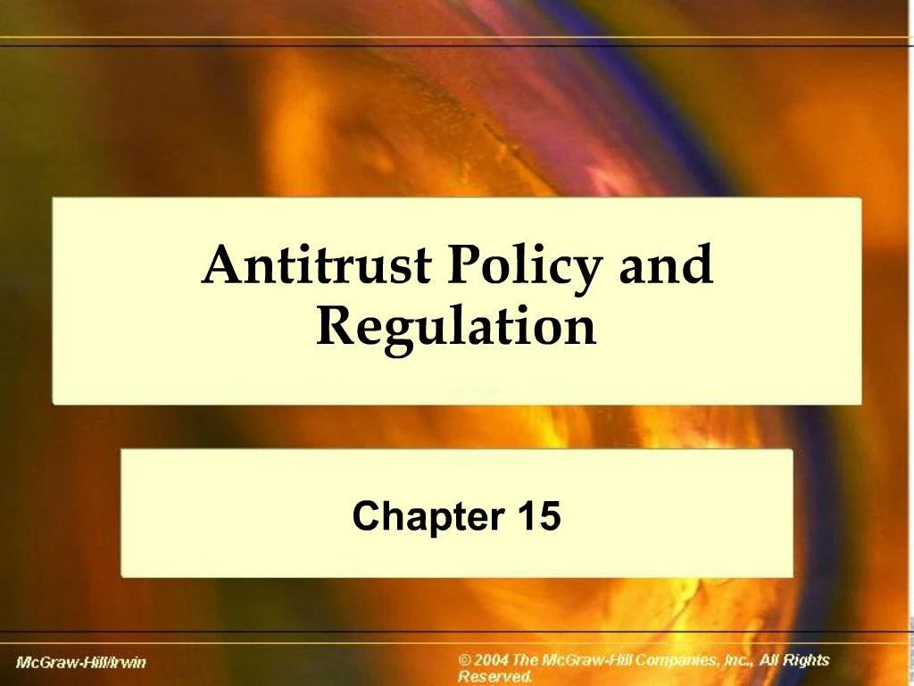 PPT Antitrust Policy and Regulation PowerPoint Presentation, free download ID326089