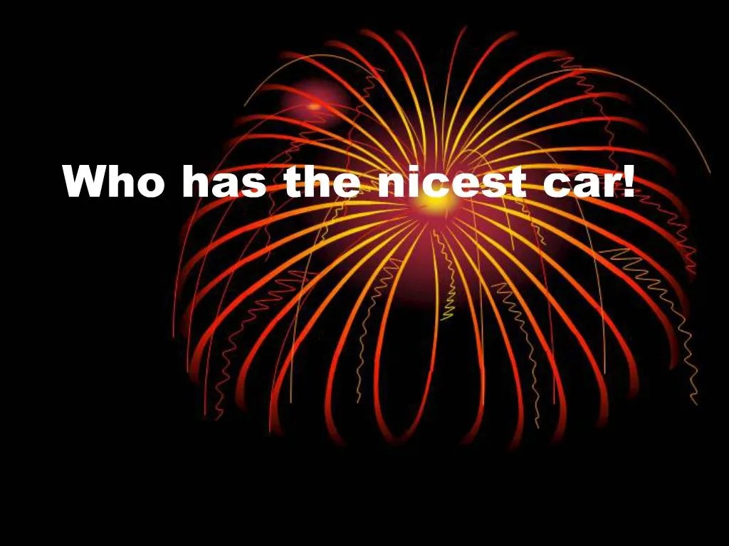 PPT Who has the nicest car PowerPoint Presentation, free download