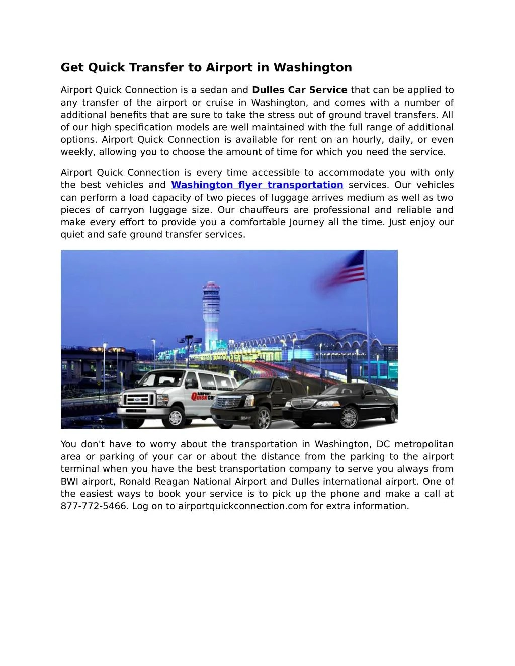 PPT Washington Flyer Taxi Service PowerPoint Presentation, free download ID7186930