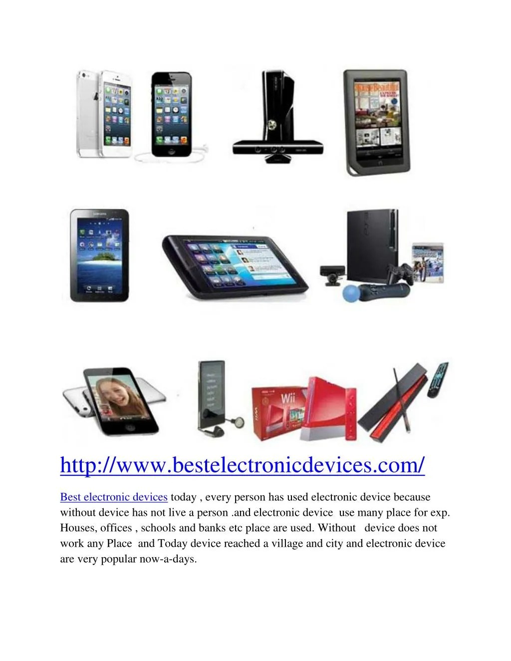 PPT Best Electronics Devices Home PowerPoint Presentation, free