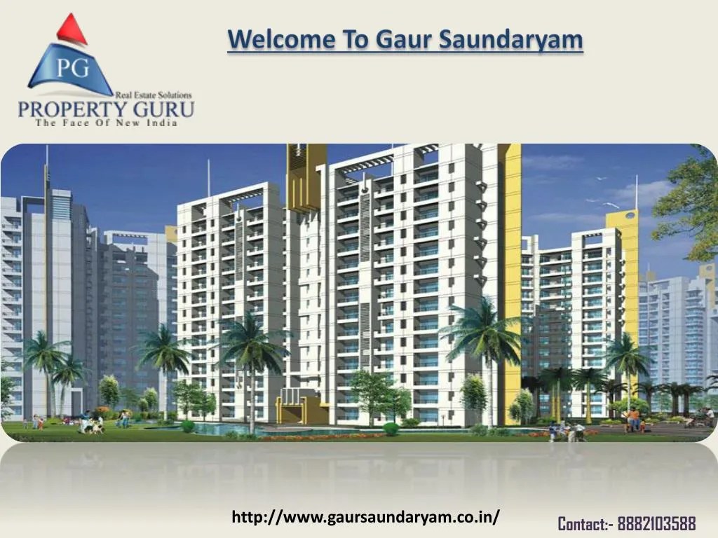 PPT Gaur Saundaryam ¾ Bhk flats in noida PowerPoint Presentation