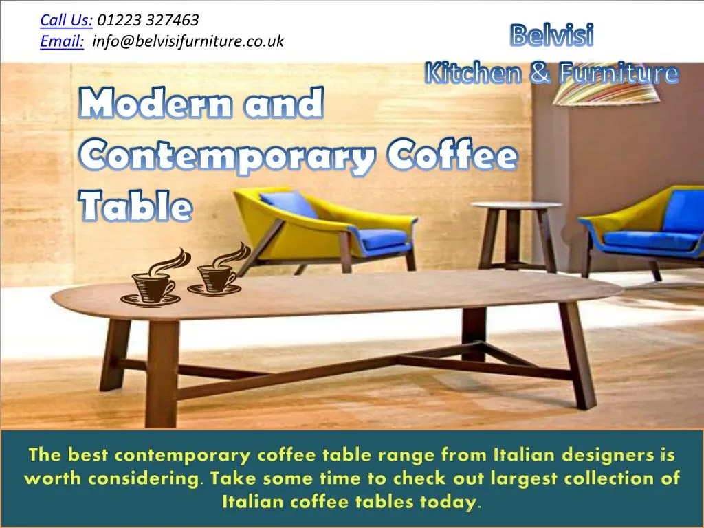 PPT Modern and contemporary coffee table PowerPoint Presentation