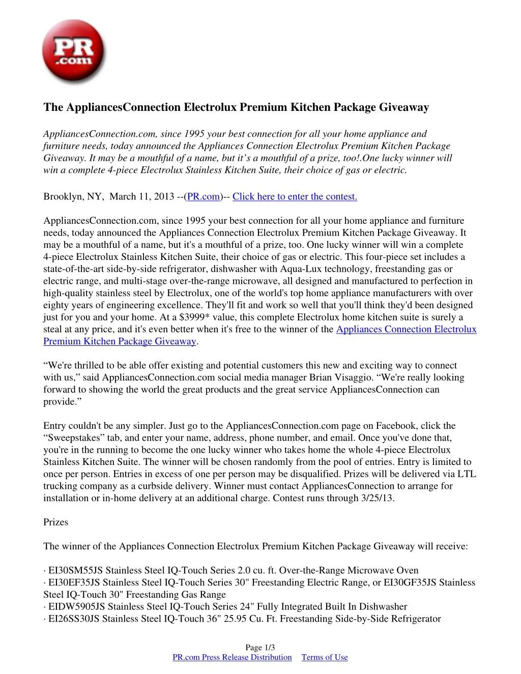 PPT AppliancesConnection PowerPoint