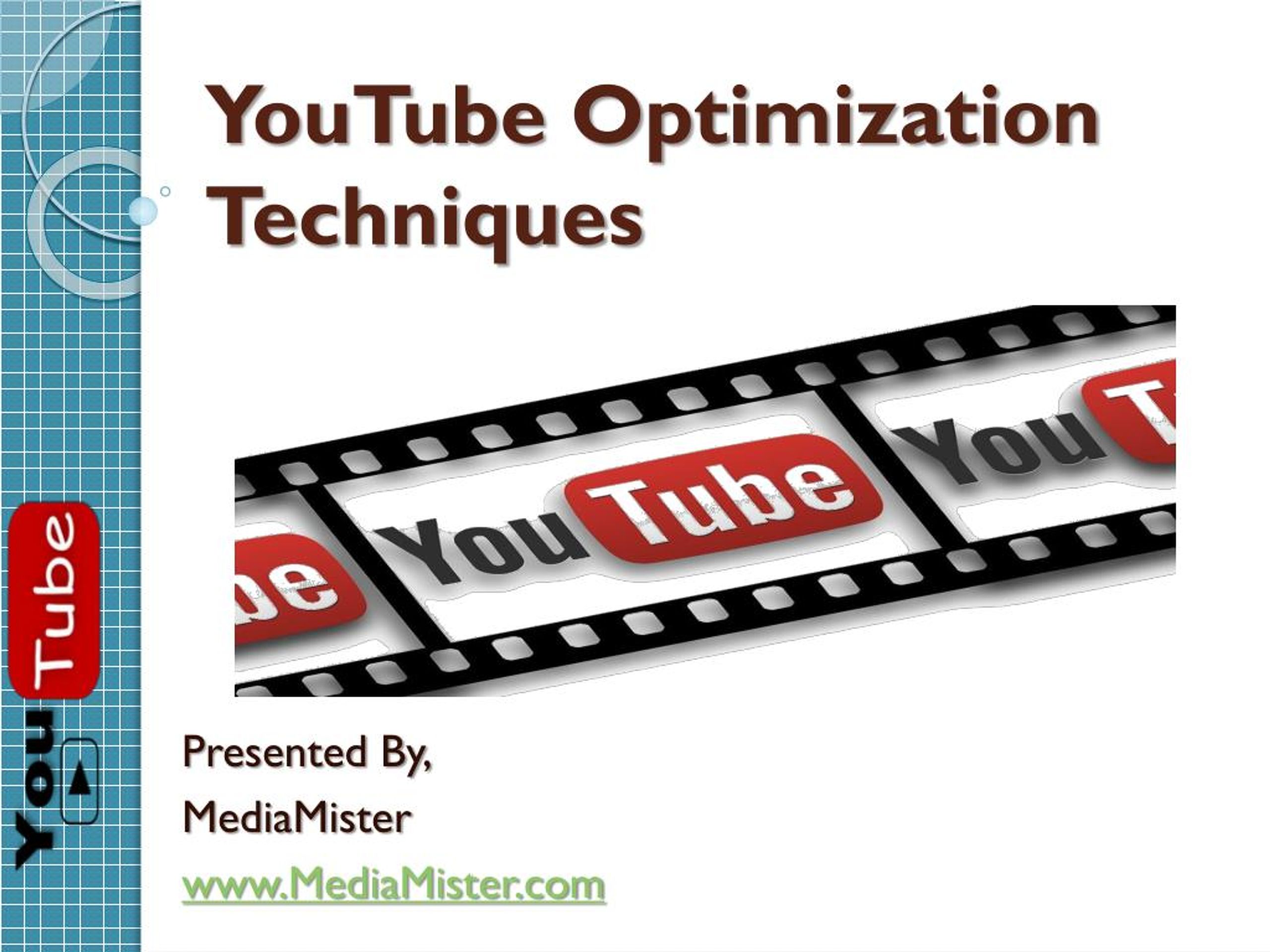 PPT YouTube Optimization Techniques PowerPoint Presentation, free