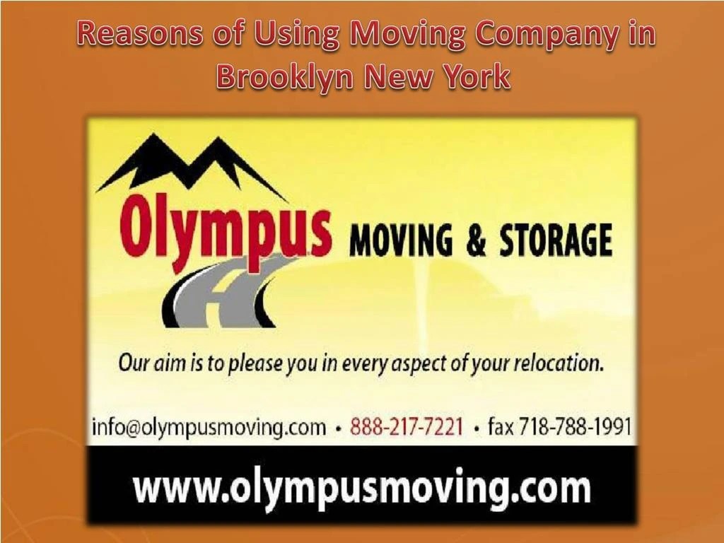 PPT Reasons of Using Moving Company in Brooklyn New York PowerPoint Presentation ID7405707