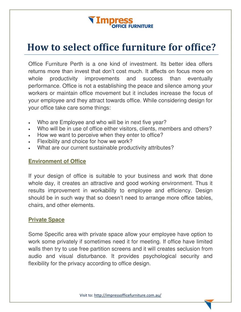 PPT How to select office furniture for office? PowerPoint