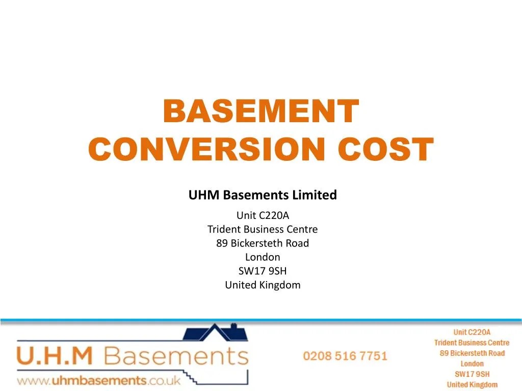 PPT The Cost of Basement Construction in London PowerPoint