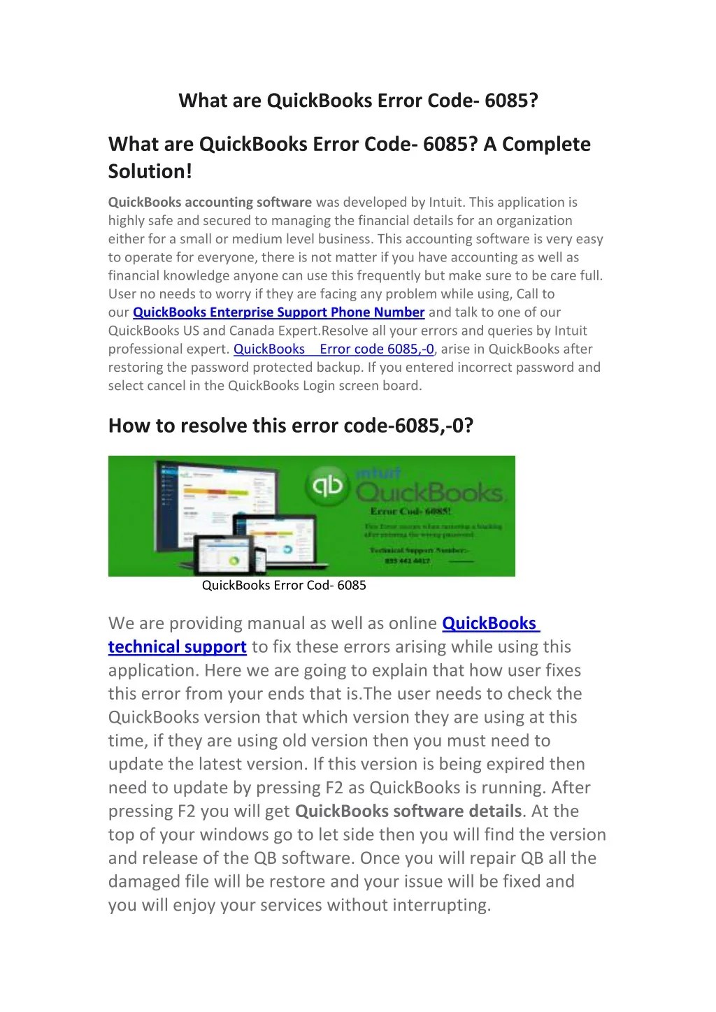 PPT What are QuickBooks Error Code 6085? PowerPoint Presentation