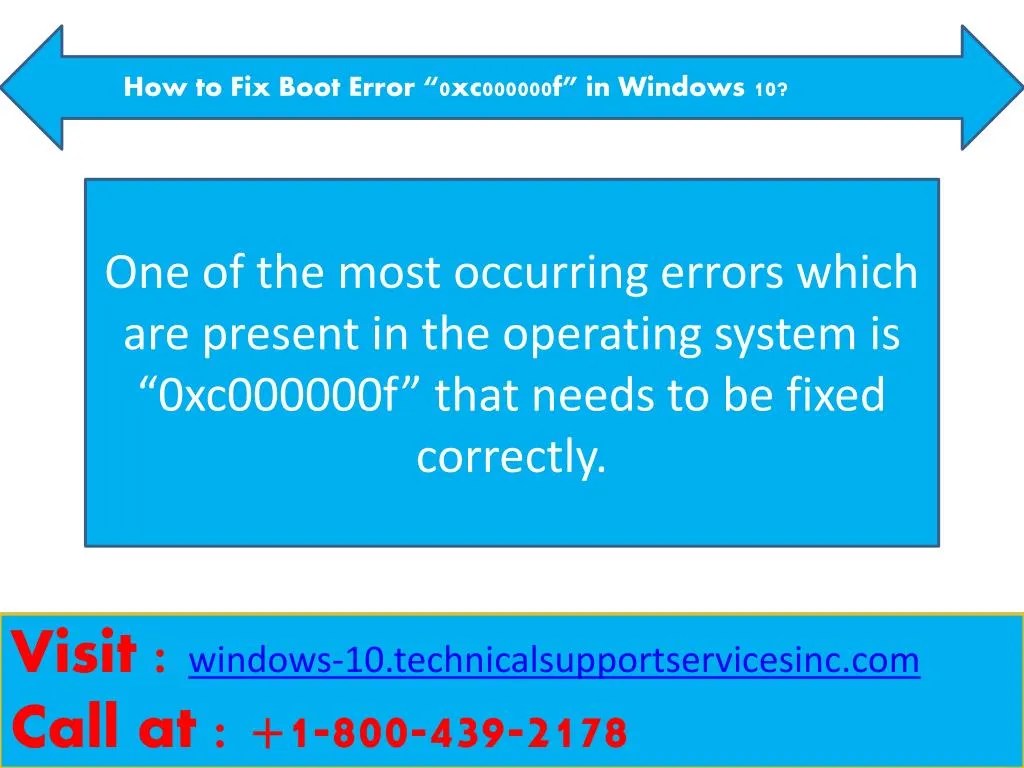 PPT How to Fix Boot Error “0xc000000f” in Windows 10? PowerPoint