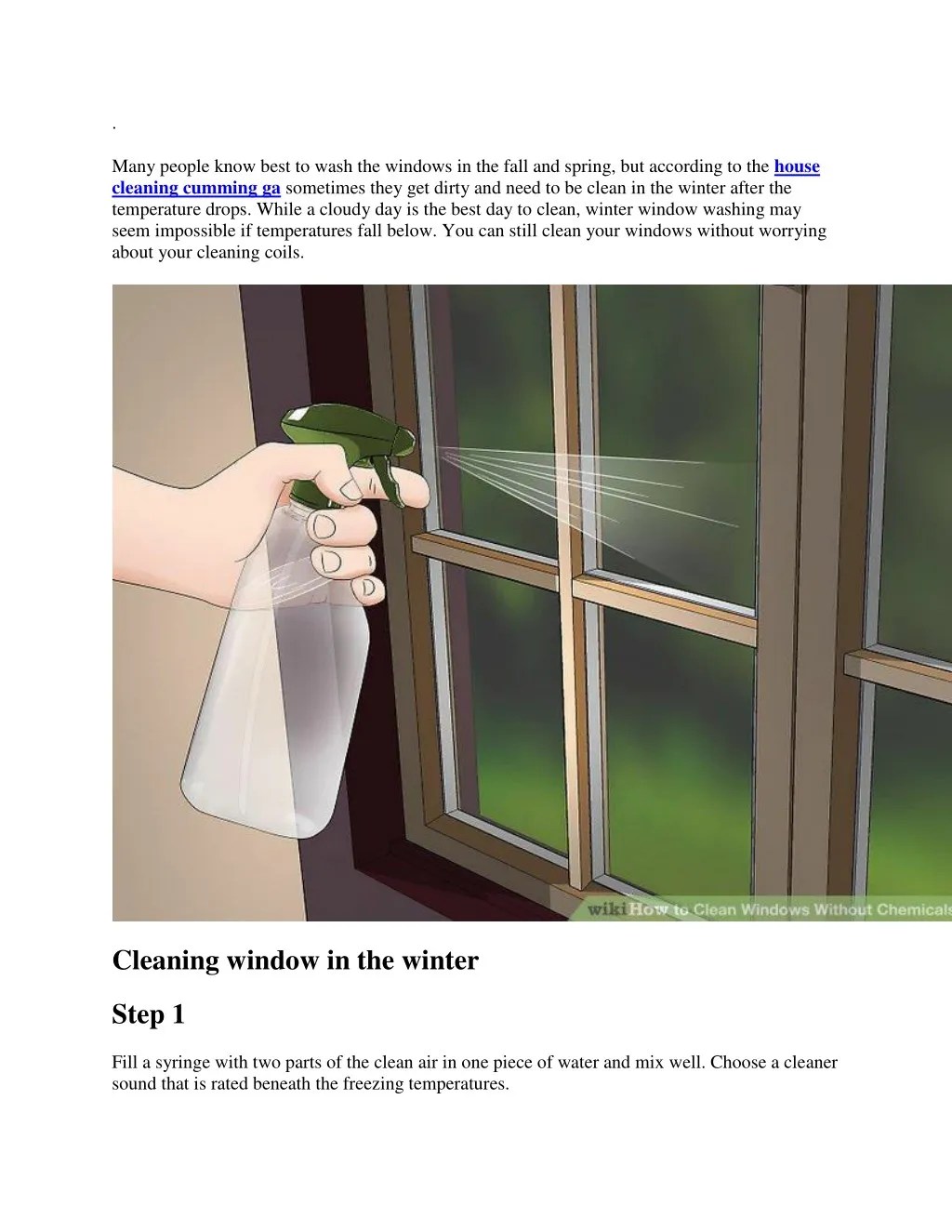 PPT How to Wash Windows in the Winter PowerPoint Presentation, free