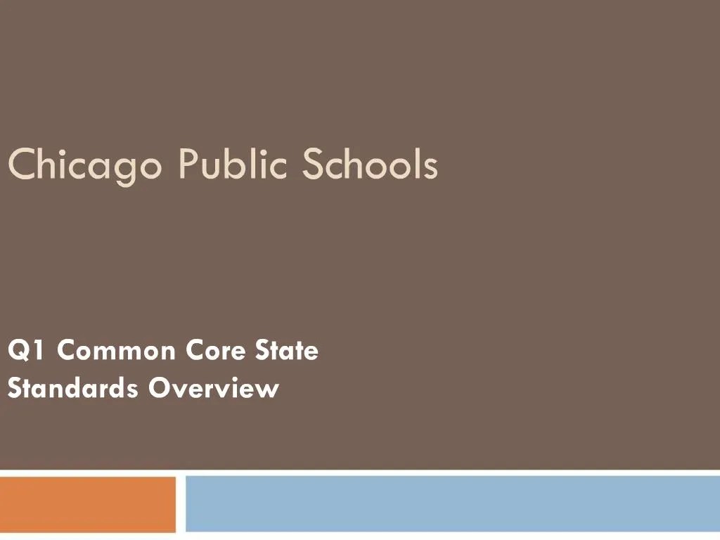 PPT Chicago Public Schools PowerPoint Presentation, free download