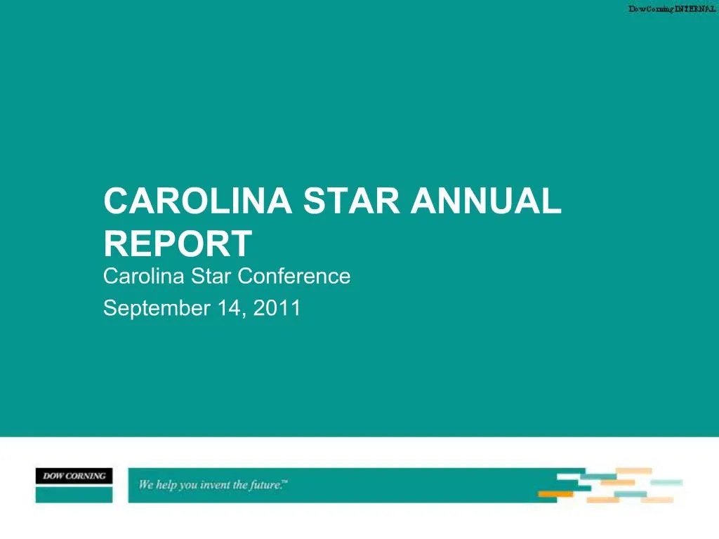 PPT CAROLINA STAR ANNUAL REPORT PowerPoint Presentation, free