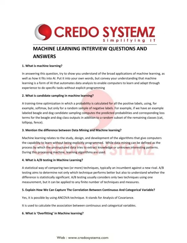 PPT Top 50 Machine Learning Interview Questions with Answers PowerPoint Presentation ID12464263