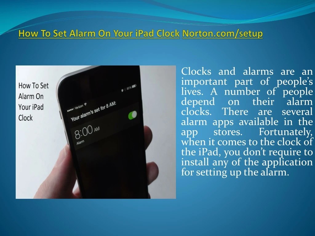 PPT How To Set Alarm On Your iPad Clock? PowerPoint Presentation