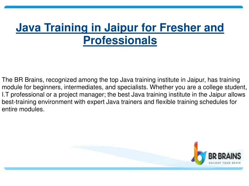 PPT Java Training in Jaipur for Freshers and Professional PowerPoint