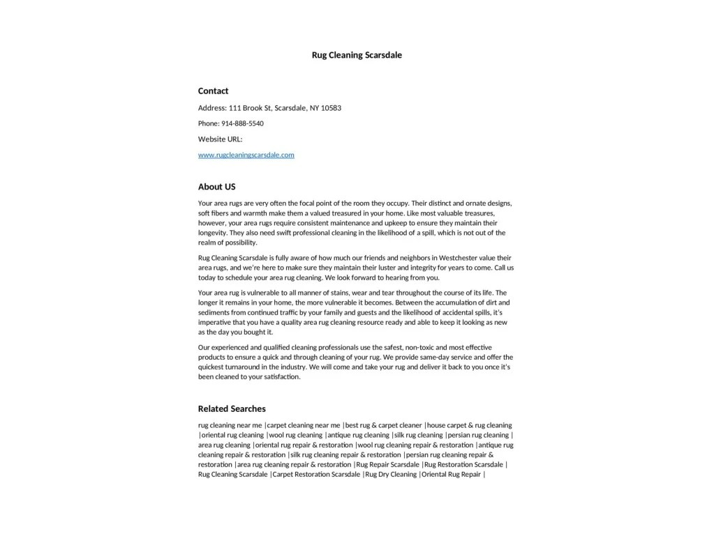 PPT Rug Cleaning Scarsdale PowerPoint Presentation, free download