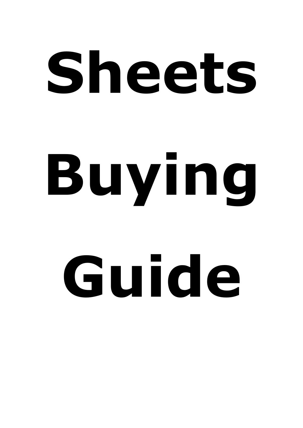 PPT Sheets buying guide PowerPoint Presentation, free download ID